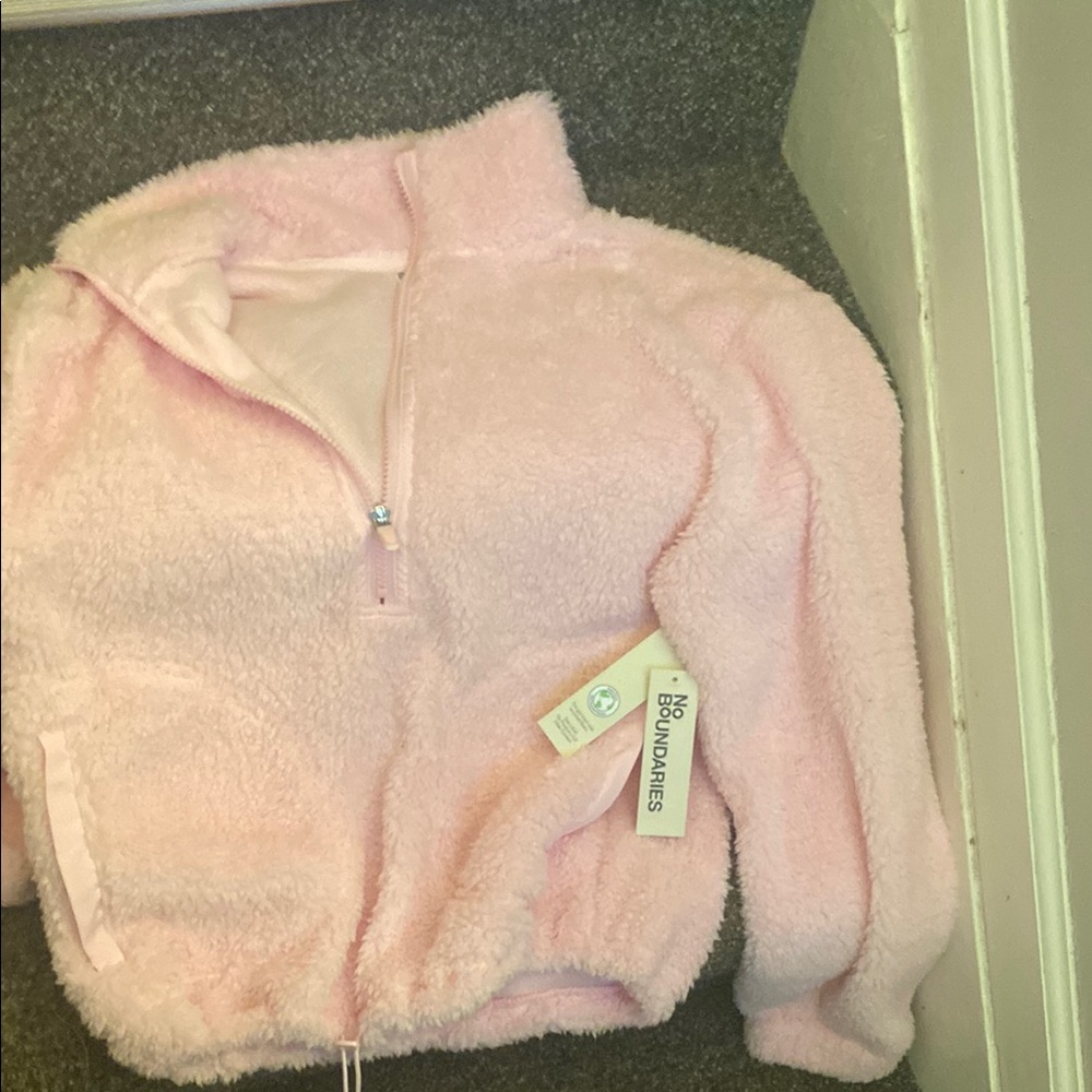 No Boundaries Kids Pink Fleece Pullover